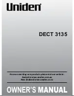 Uniden DECT 3135 Owner'S Manual preview