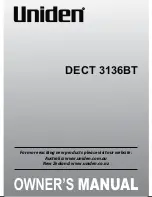 Uniden DECT 3136BT Owner'S Manual preview