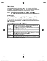 Preview for 2 page of Uniden DECT 6035 Series Owner'S Manual