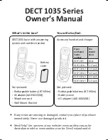 Uniden DECT1035 User Manual preview