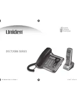 Предварительный просмотр 1 страницы Uniden DECT2088 - DECT 2088 Cordless Phone Base... User Manual