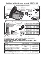 Preview for 1 page of Uniden DECT2188 (French) Manual D'Utilisation