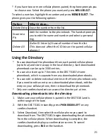 Предварительный просмотр 21 страницы Uniden DECT3181 User Manual