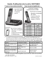 Uniden DECT3380 Series (French) Manuel Du Propriétaire предпросмотр