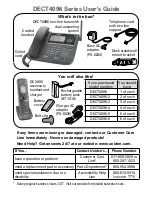 Preview for 1 page of Uniden DECT4096 User Manual