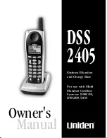 Uniden DSS 2405 Owner'S Manual preview