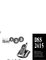 Preview for 1 page of Uniden DSS2415 Manual Quick Start