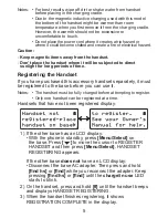 Preview for 6 page of Uniden DWX207 - Cordless Extension Handset User Manual