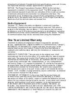 Preview for 22 page of Uniden DWX207 - Cordless Extension Handset User Manual