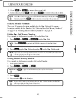 Предварительный просмотр 43 страницы Uniden DX8200 Operating Manual