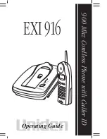 Uniden EXI 916 Operating Manual preview