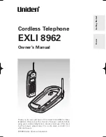 Uniden EXLI 8962 Owner'S Manual preview