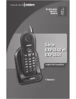 Uniden EXP4540 - EXP 4540 Cordless Phone (French) Manual D'Utilisation preview