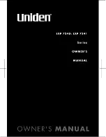 Uniden EXP7240 Series Owner'S Manual preview