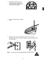 Предварительный просмотр 7 страницы Uniden EXP900 User Manual