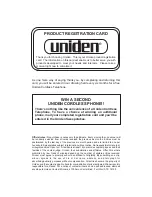 Предварительный просмотр 44 страницы Uniden EXP900 User Manual