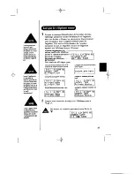 Предварительный просмотр 40 страницы Uniden EXT 1965 Mode D'Emploi