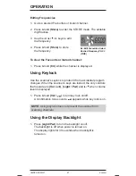 Preview for 21 page of Uniden EZI30XLT Owner'S Manual