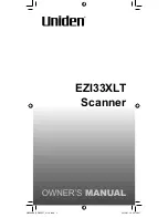 Uniden EZI33XLT Owner'S Manual preview