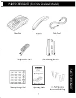 Предварительный просмотр 7 страницы Uniden FP101 Operating Manual