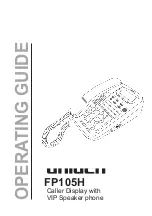 Uniden FP105H Operating Manual предпросмотр