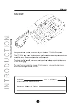 Предварительный просмотр 2 страницы Uniden FP105H Operating Manual