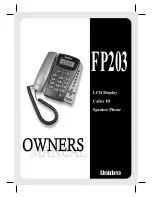 Uniden FP203 Owner'S Manual preview