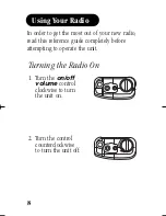 Preview for 12 page of Uniden FRS1400 Series User Manual