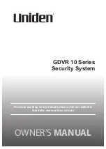 Uniden GDVR 10 Series Owner'S Manual preview