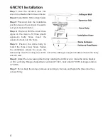 Предварительный просмотр 4 страницы Uniden GNC 701 Quick Start Manual