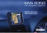 Preview for 1 page of Uniden GNS 8350 Owner'S Manual