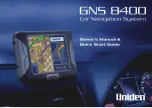 Uniden GNS 8400 Owner'S Manual preview