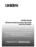 Preview for 1 page of Uniden GNVR 49xxW Owner'S Manual