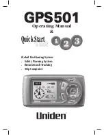 Uniden GPS 501 Operating Manual preview