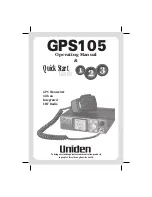 Предварительный просмотр 1 страницы Uniden GPS105 Operation Manual