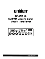 Uniden GRANT XL Operating Manual предпросмотр