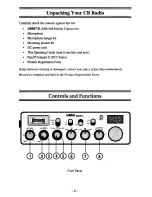 Предварительный просмотр 4 страницы Uniden GRANT XL Operating Manual