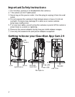 Preview for 2 page of Uniden Guardian App Cam 24 Quick Start Manual