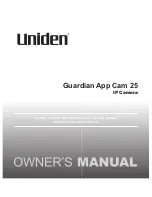 Preview for 1 page of Uniden Guardian App Cam 25 Owner'S Manual