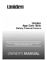 Uniden Guardian App Cam Solo Owner'S Manual preview