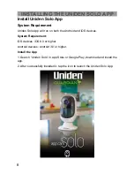 Preview for 8 page of Uniden Guardian App Cam Solo Owner'S Manual