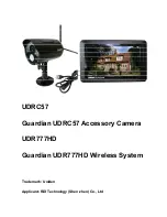 Uniden Guardian UDR777HD User Manual preview