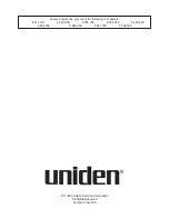 Preview for 42 page of Uniden H/O 100 Owner'S Manual