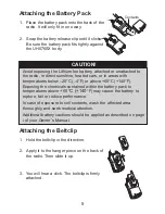 Preview for 7 page of Uniden Handheld UHF Transceiver UH076SX Owner'S Manual