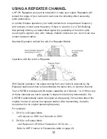 Preview for 14 page of Uniden Handheld UHF Transceiver UH076SX Owner'S Manual