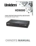 Uniden HD6000 Owner'S Manual preview