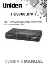 Uniden HD9000UPVR Owner'S Manual preview