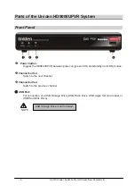 Preview for 8 page of Uniden HD9000UPVR Owner'S Manual