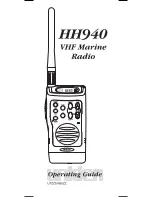 Uniden HH940 Operating Manual preview