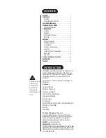 Preview for 2 page of Uniden HH955 Operating Manual